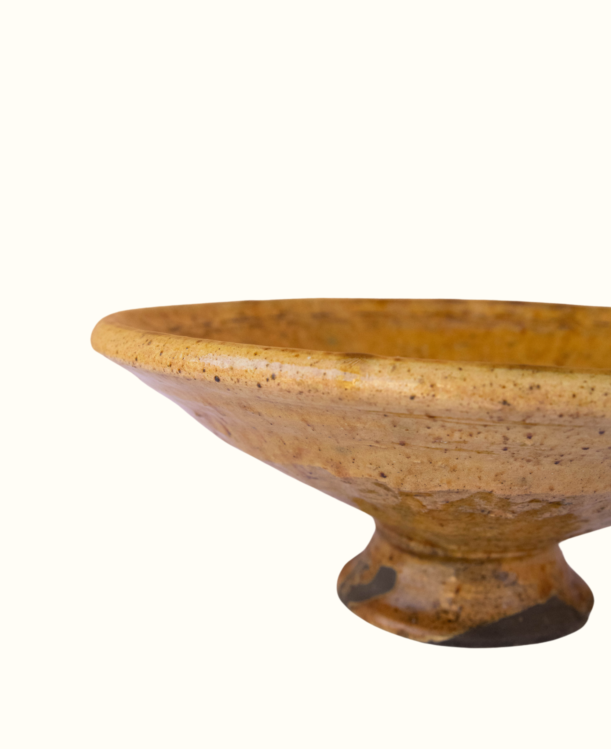 Handmade Tamegroute Pottery Serving Platter Bowl 