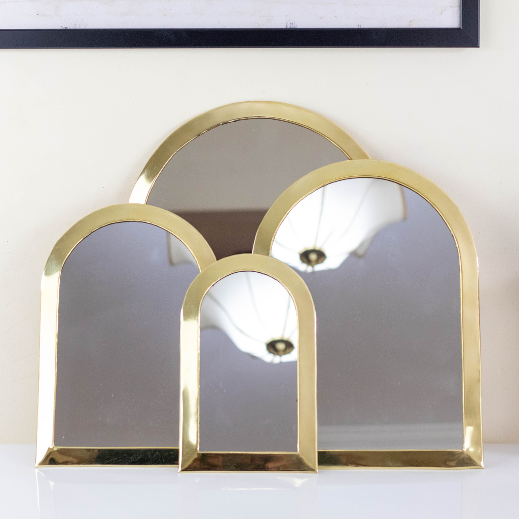 Moroccan Handcrafted Brass Mirror