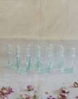 Set of 6 Hand-Blown Beldi Tea Glasses - Moroccan Tea Glasses