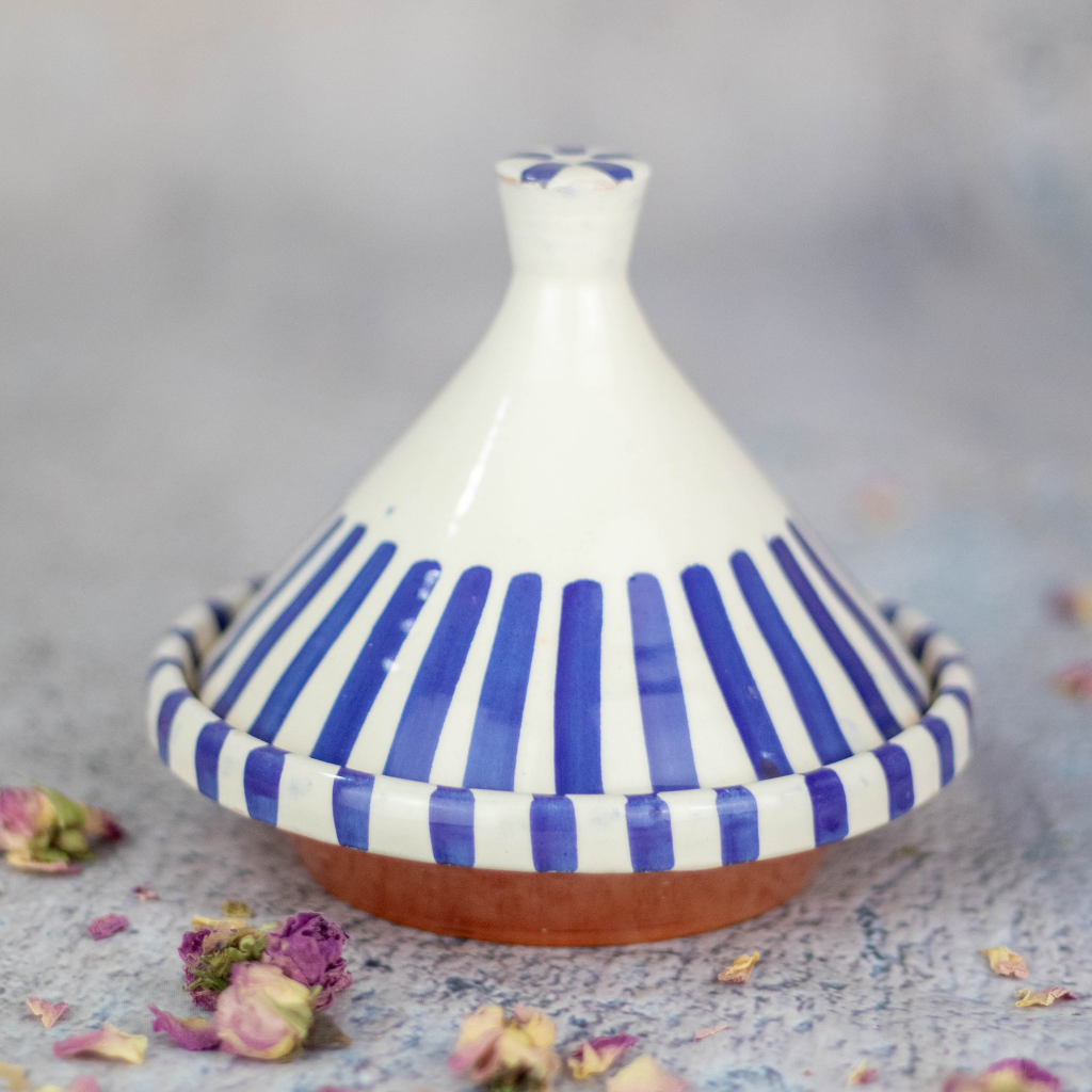 Moroccan Ceramic Serving Tagine Pot and Lid