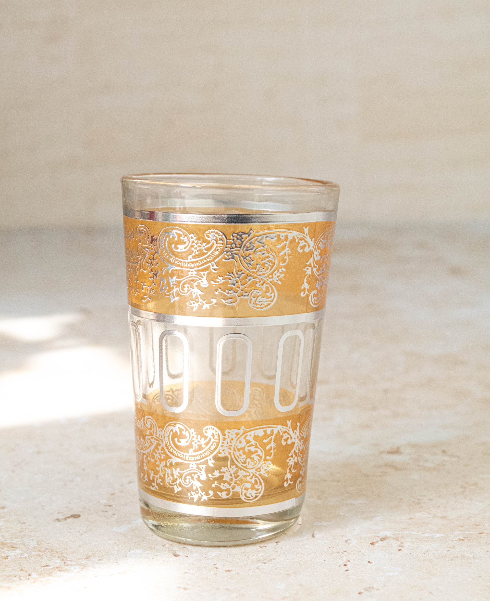 Moroccan Tea Set of 6 – Multicolored Glasses