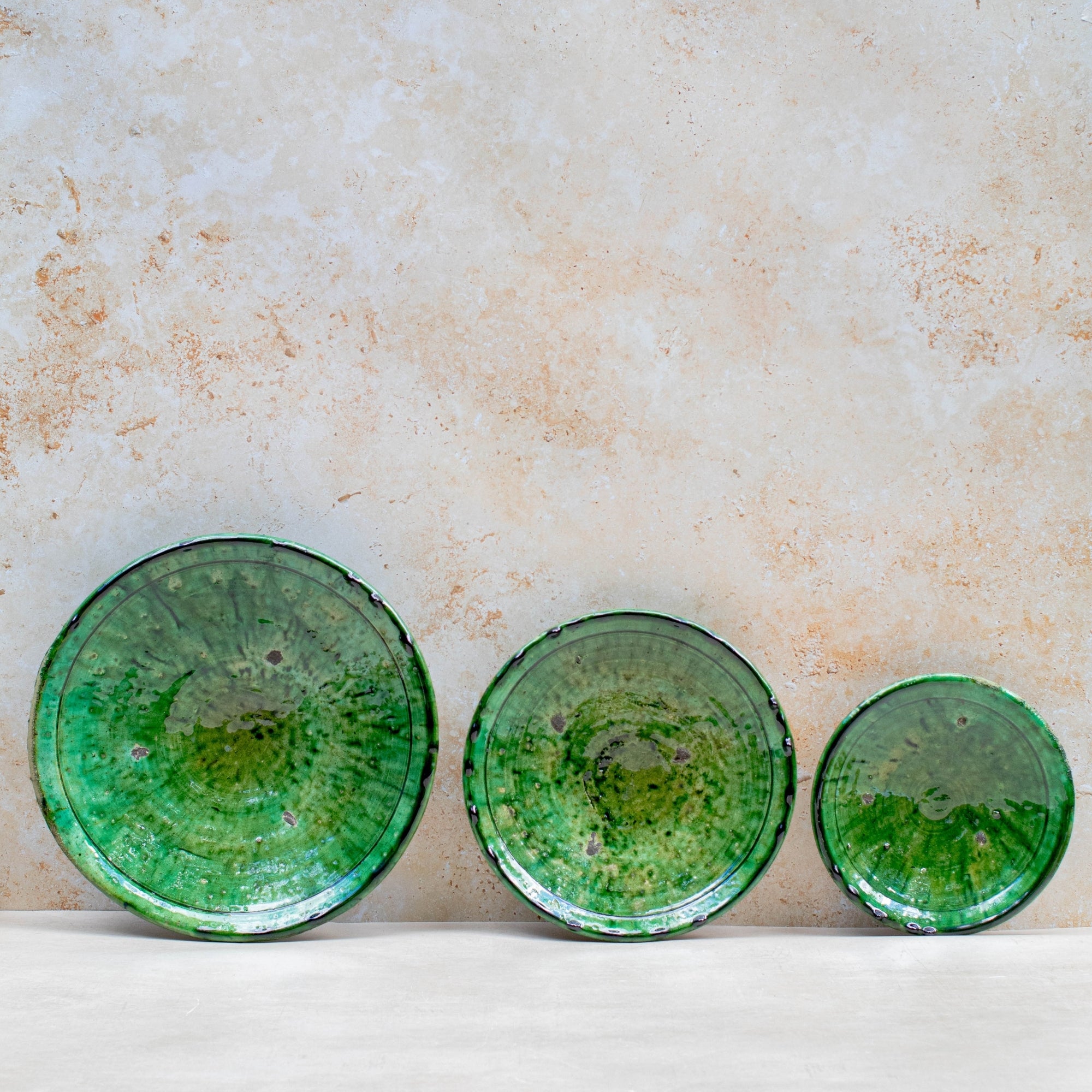 Handmade Tamegroute Plate - Green