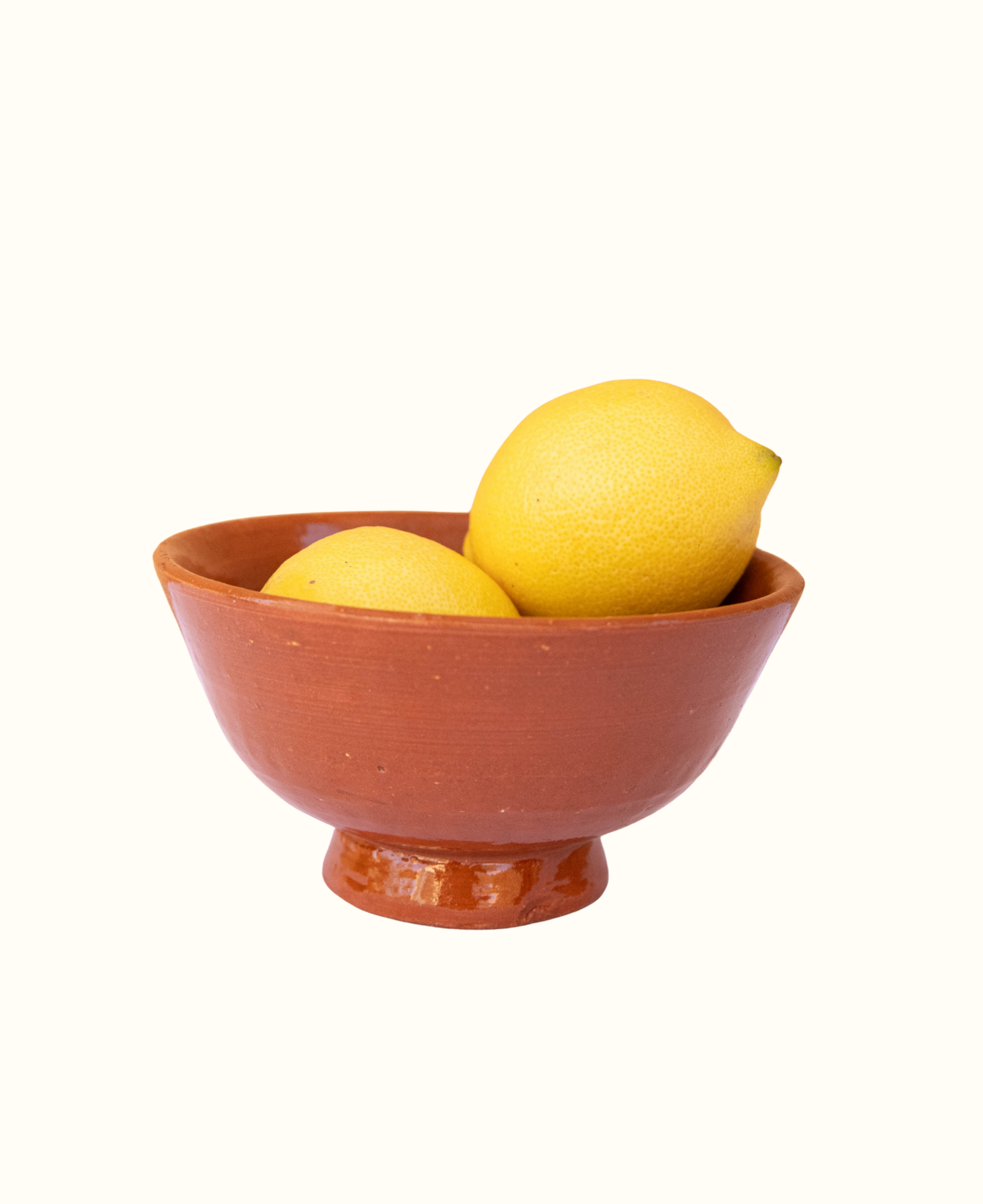 Handmade Moroccan ceramic clay bowl