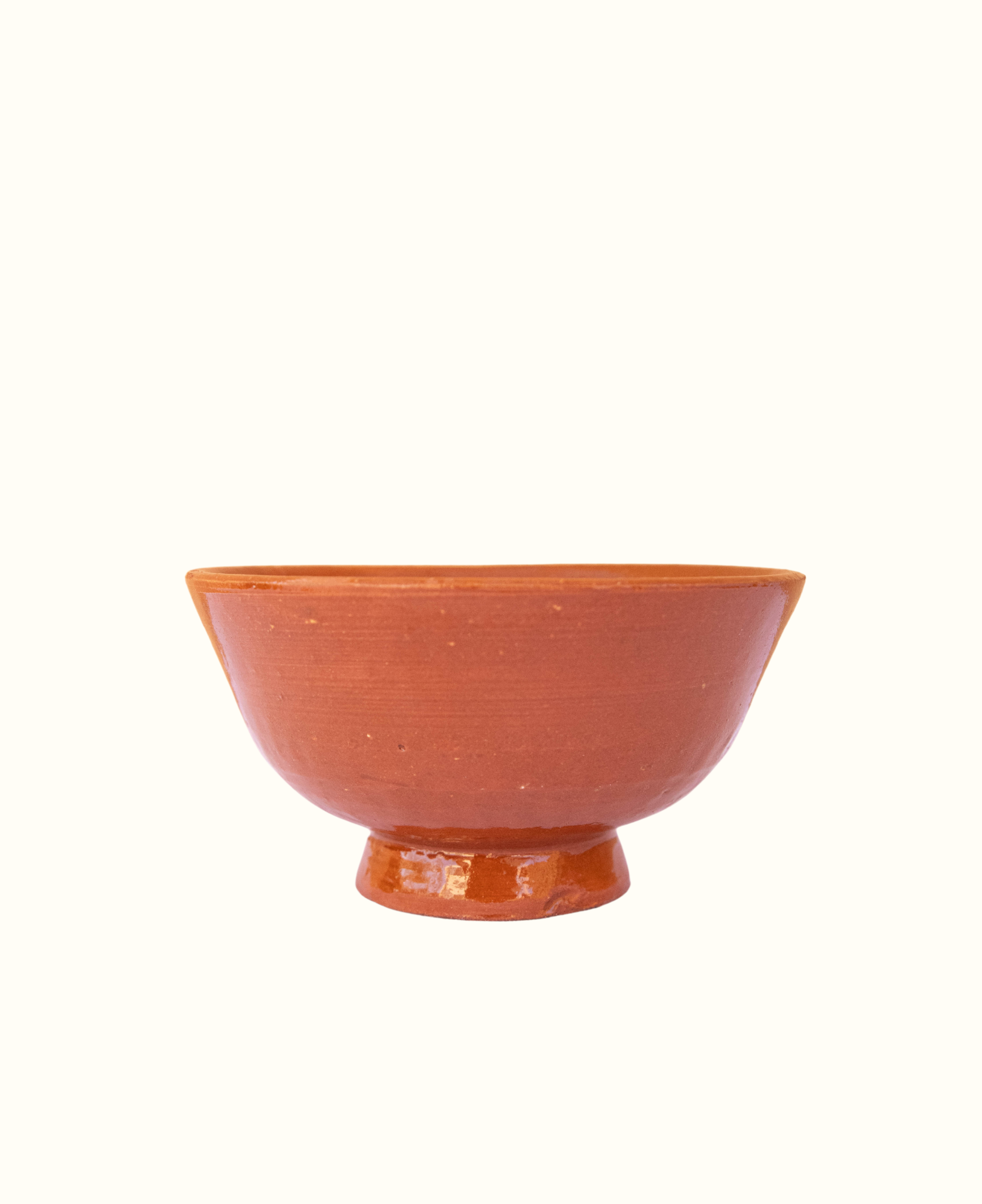 Handmade Moroccan ceramic clay bowl