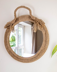 Decorative Hanging Mirror Rope Bathroom