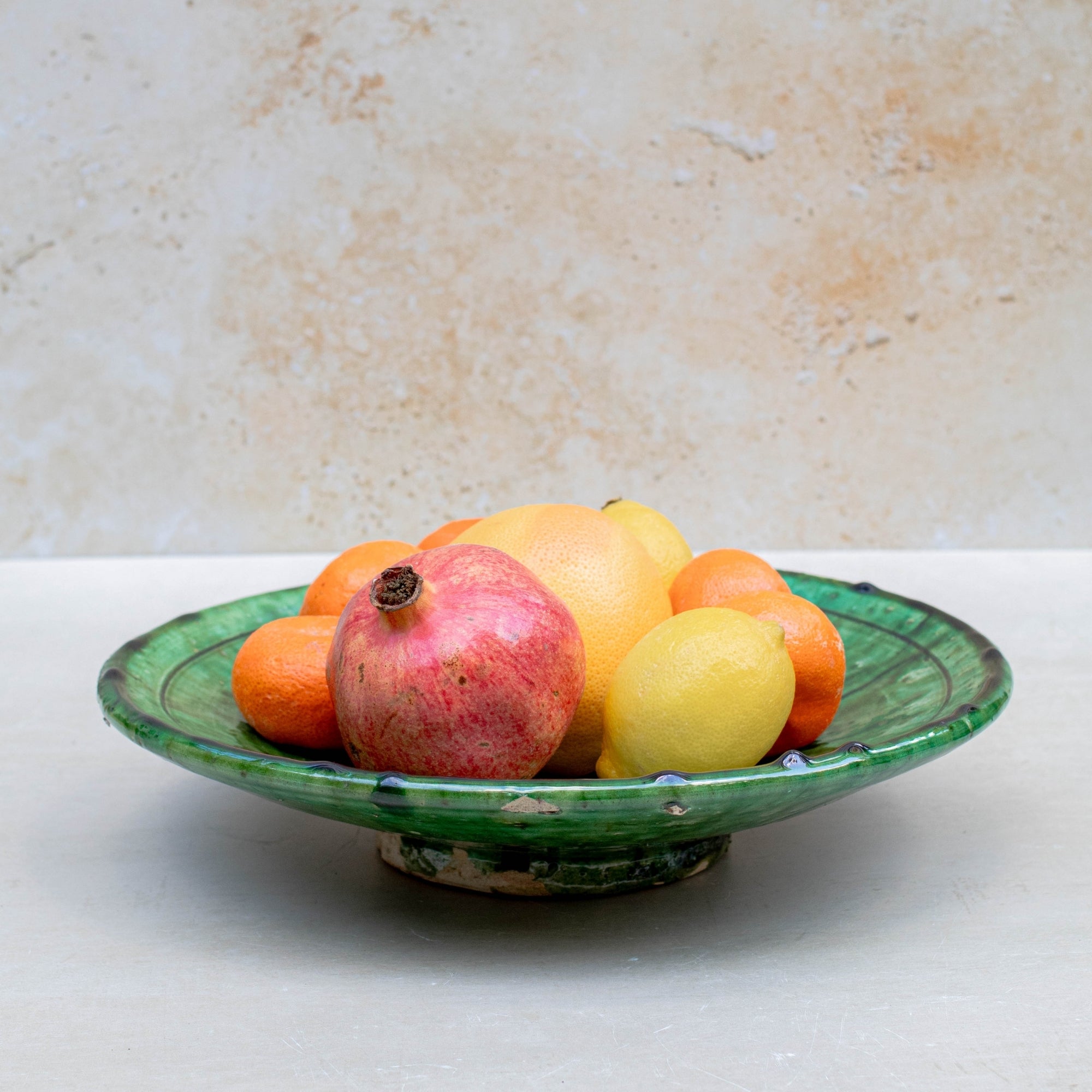 Handmade Tamegroute Plate - Green