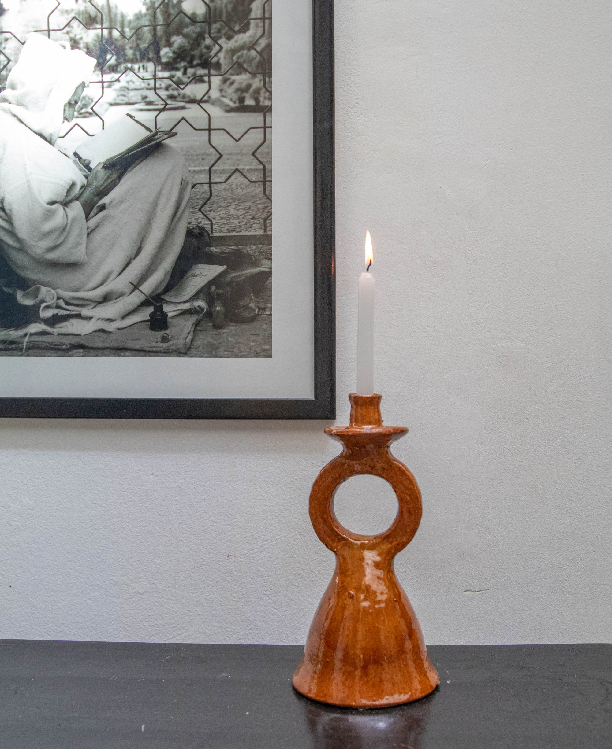 Handmade Terracotta Candle Holder