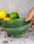 Moroccan Handmade Tamegroute Green Glazed Bowl