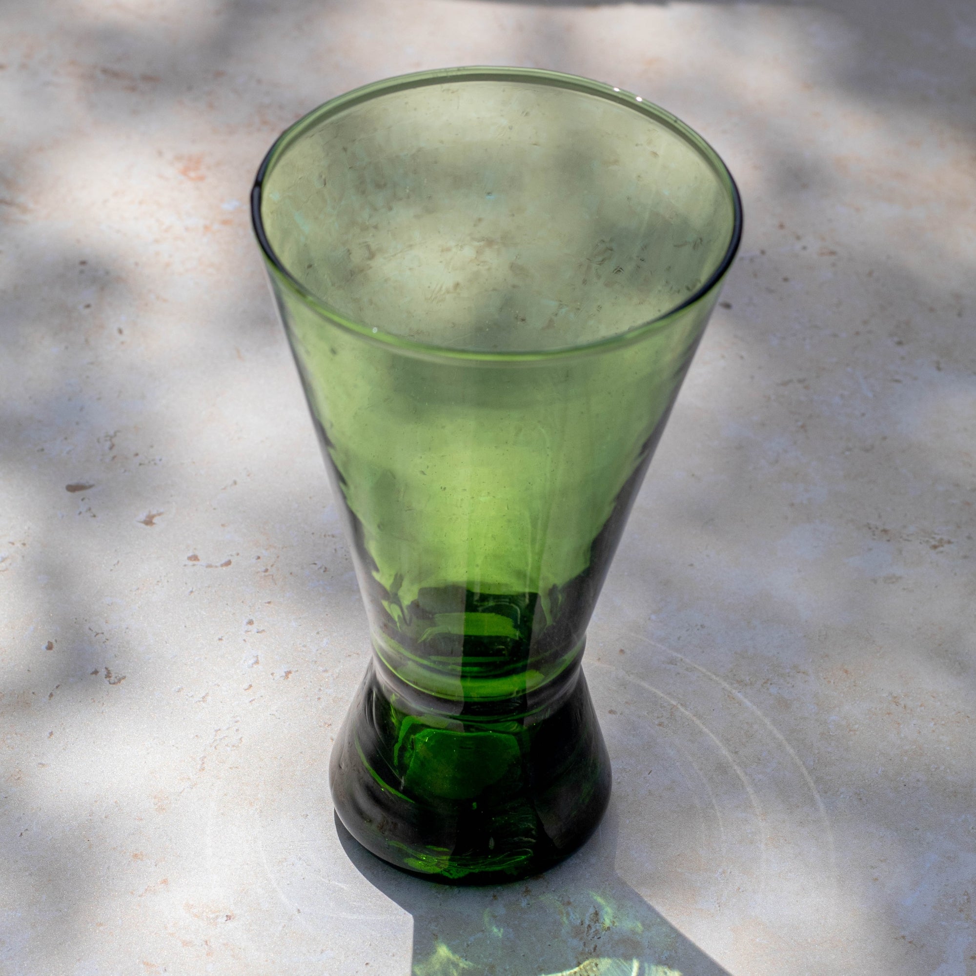 Handblown Moroccan Beldi Glass - Amber