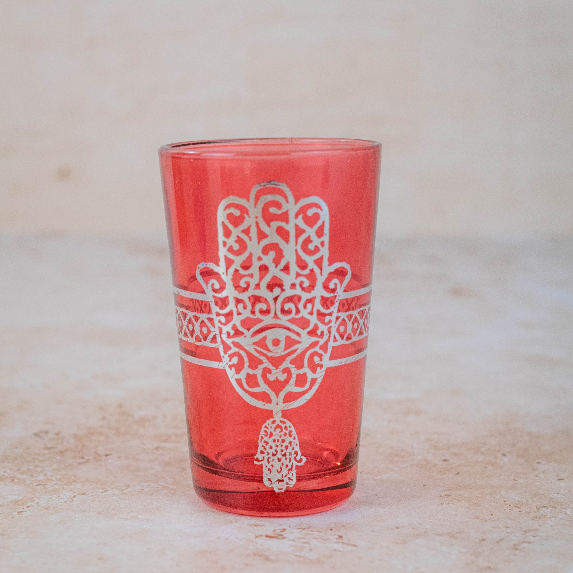 Moroccan Tea Glasses — Hand-Painted Set of 