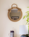 Decorative Hanging Mirror Rope Bathroom