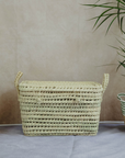 Wicker Storage Trunk Baskets - Palm Leaf Storage Chests - Handmade Basket Storage 50cm