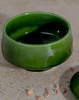 Handmade Moroccan Lidded Pot - Deep Green
