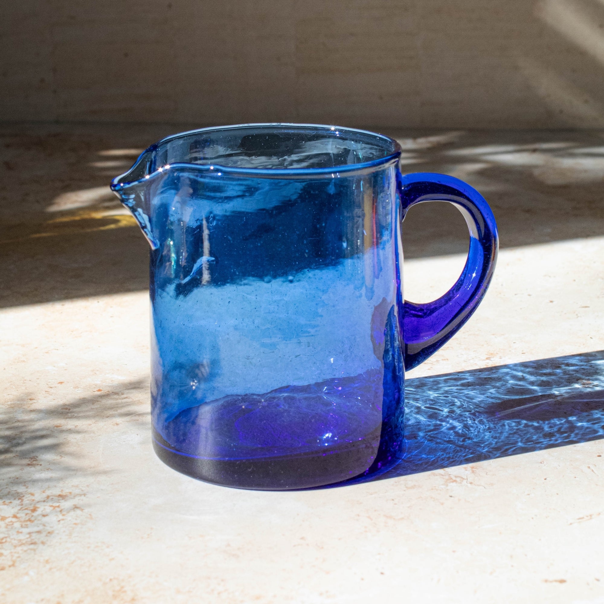  Handmade Beldi Pitcher - Blue