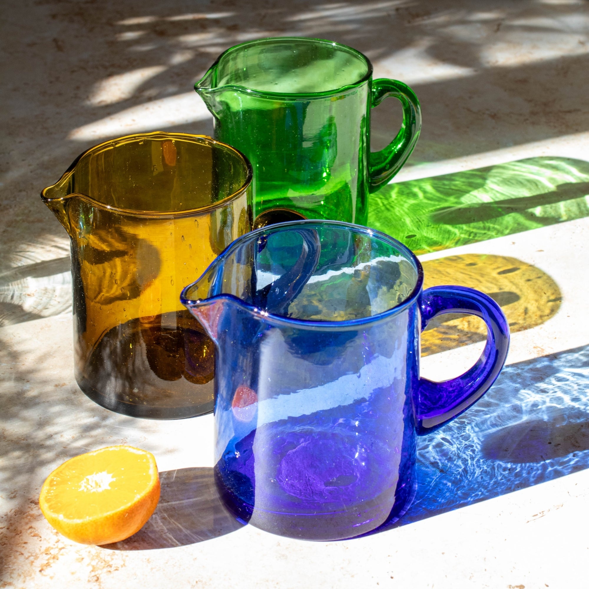 Handmade Beldi Pitcher - Clear