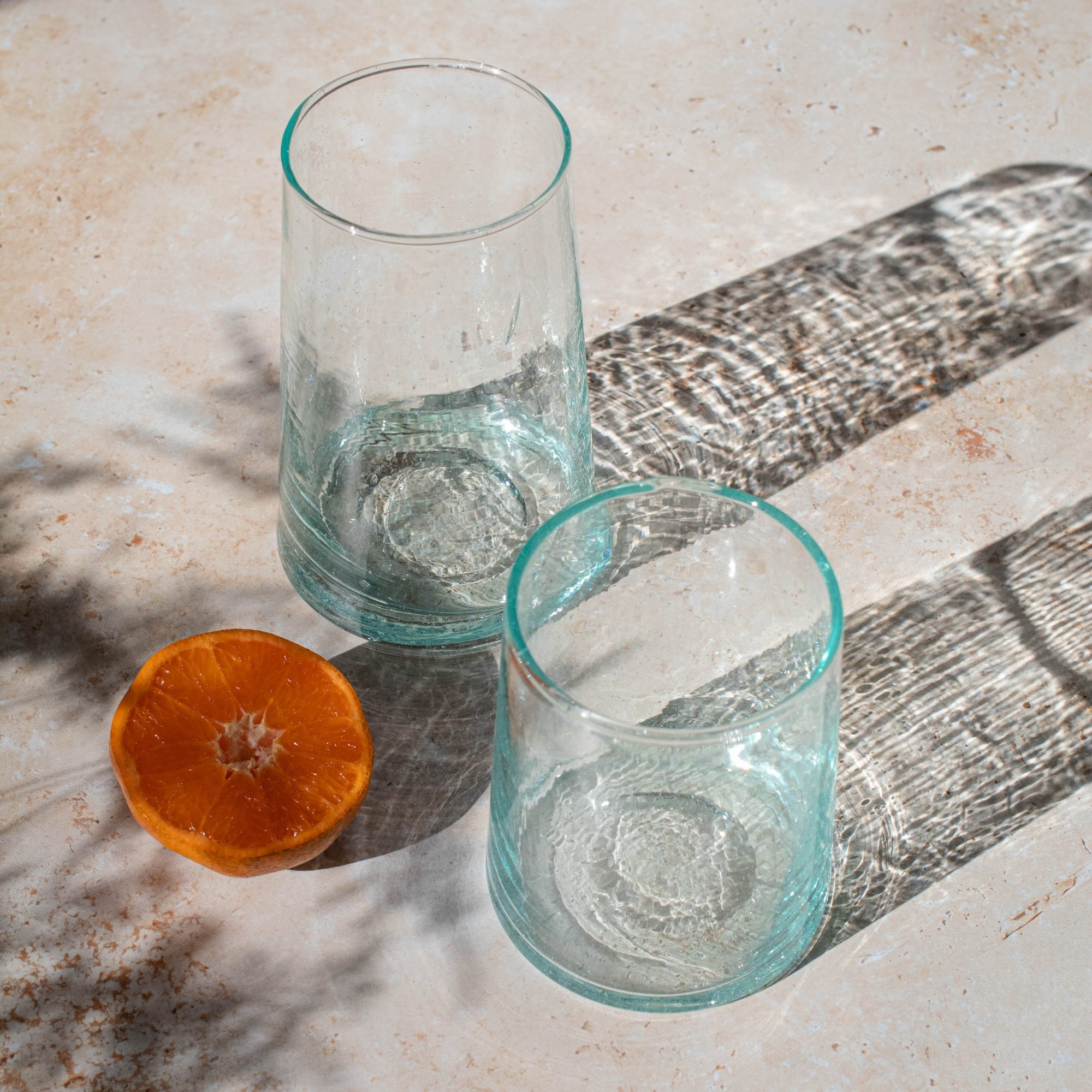 Handmade Moroccan Beldi Glass - Clear