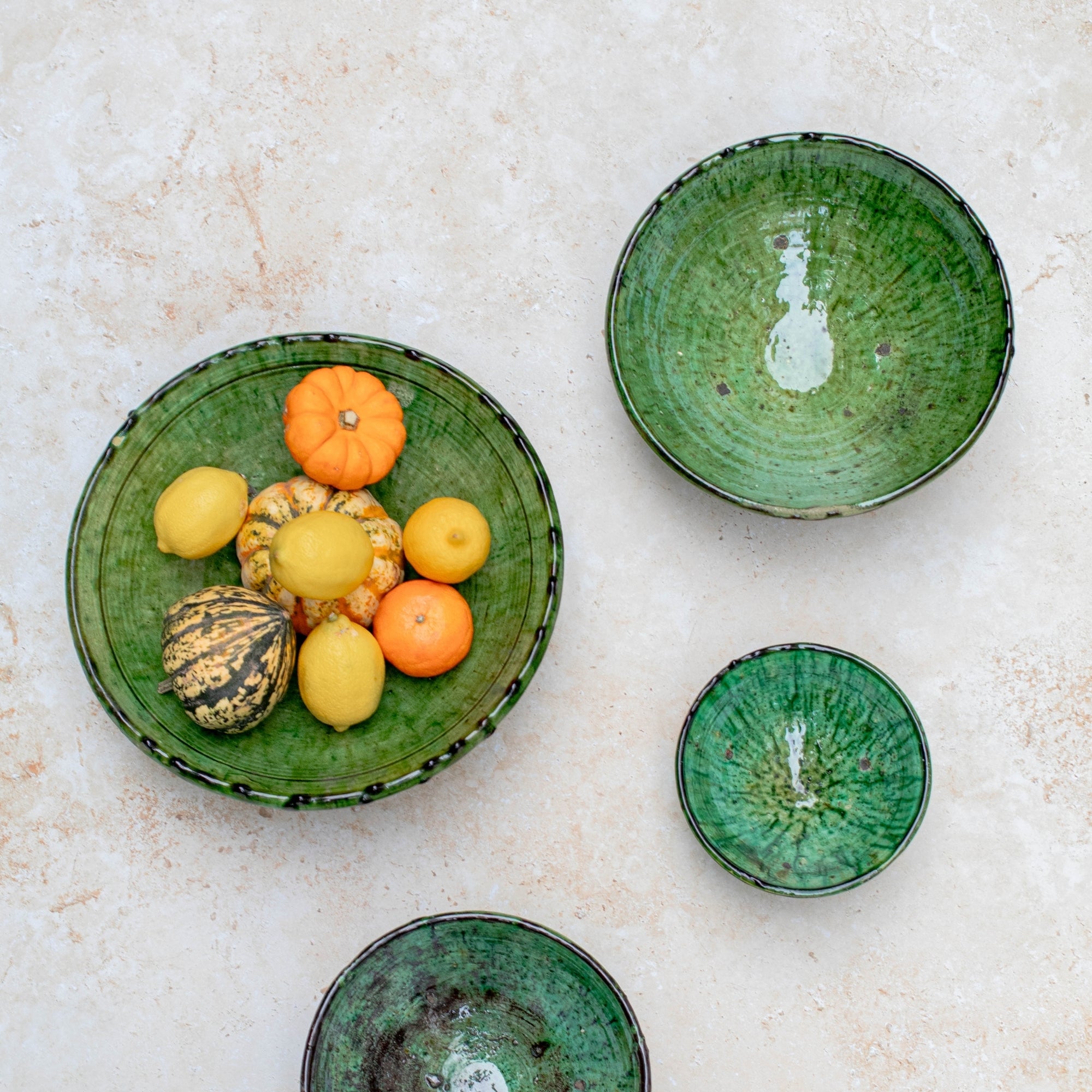 Handmade Tamegroute Bowl - Green
