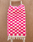 Moroccan Checkered Wool Rug 