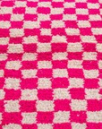 Moroccan Checkered Wool Rug 
