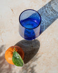 Handmade Moroccan Beldi Glass - Blue