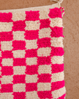 Moroccan Checkered Wool Rug 