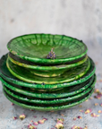 Moroccan Vintage Tamegroute Green Dinnerware Plates