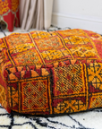 Handmade Moroccan Floor Cushions, Ottomans, and Poufs for Unique Home Décor (Fatima)