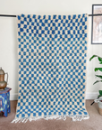 Moroccan Handmade Checkerboard Rug - Checkered Rugs  317x196cm (Mina)