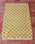 Moroccan Checkered Wool Rug 