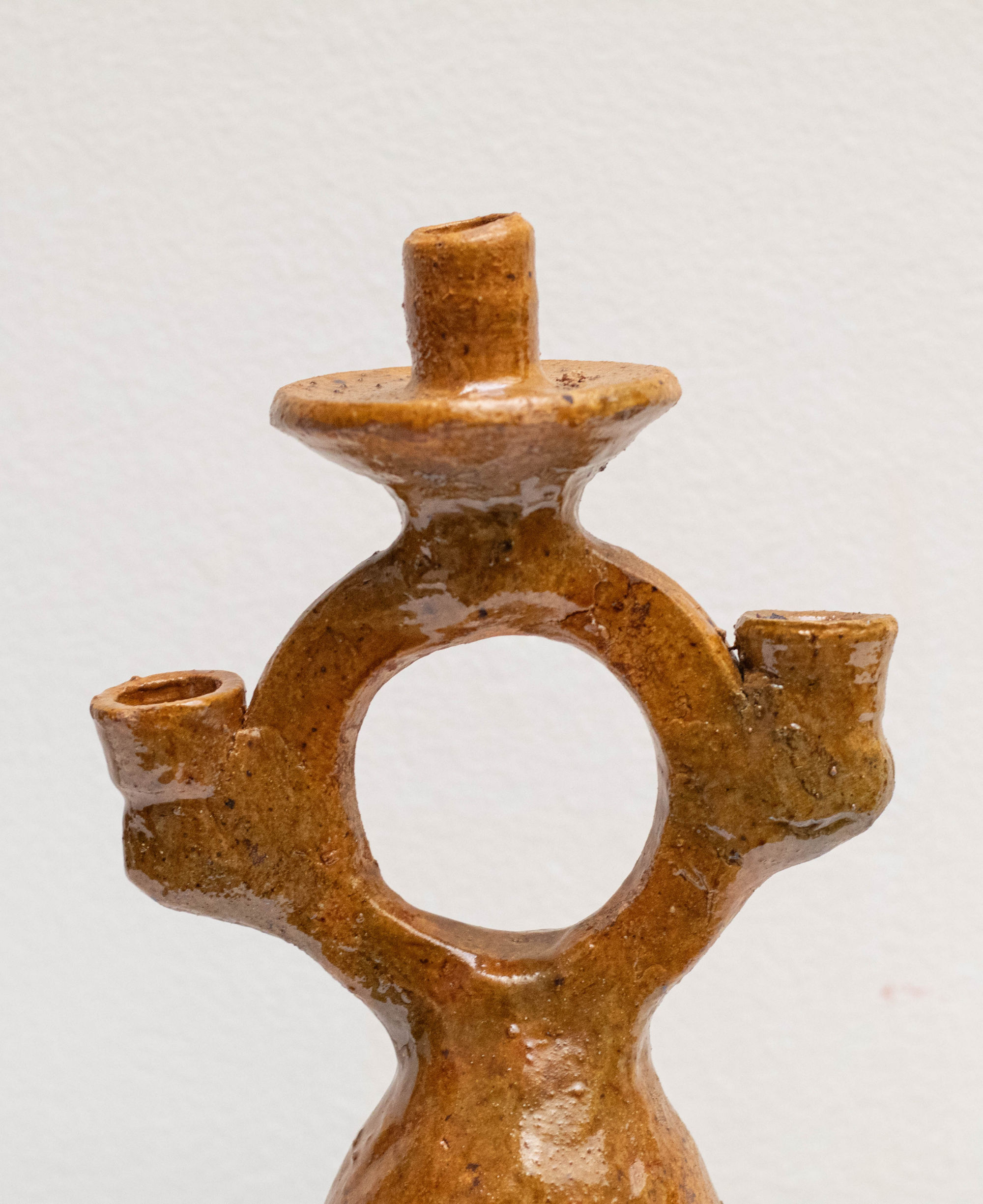 Handmade Terracotta Candlestick