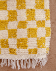 Moroccan Checkered Wool Rug 