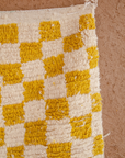 Moroccan Checkered Wool Rug 