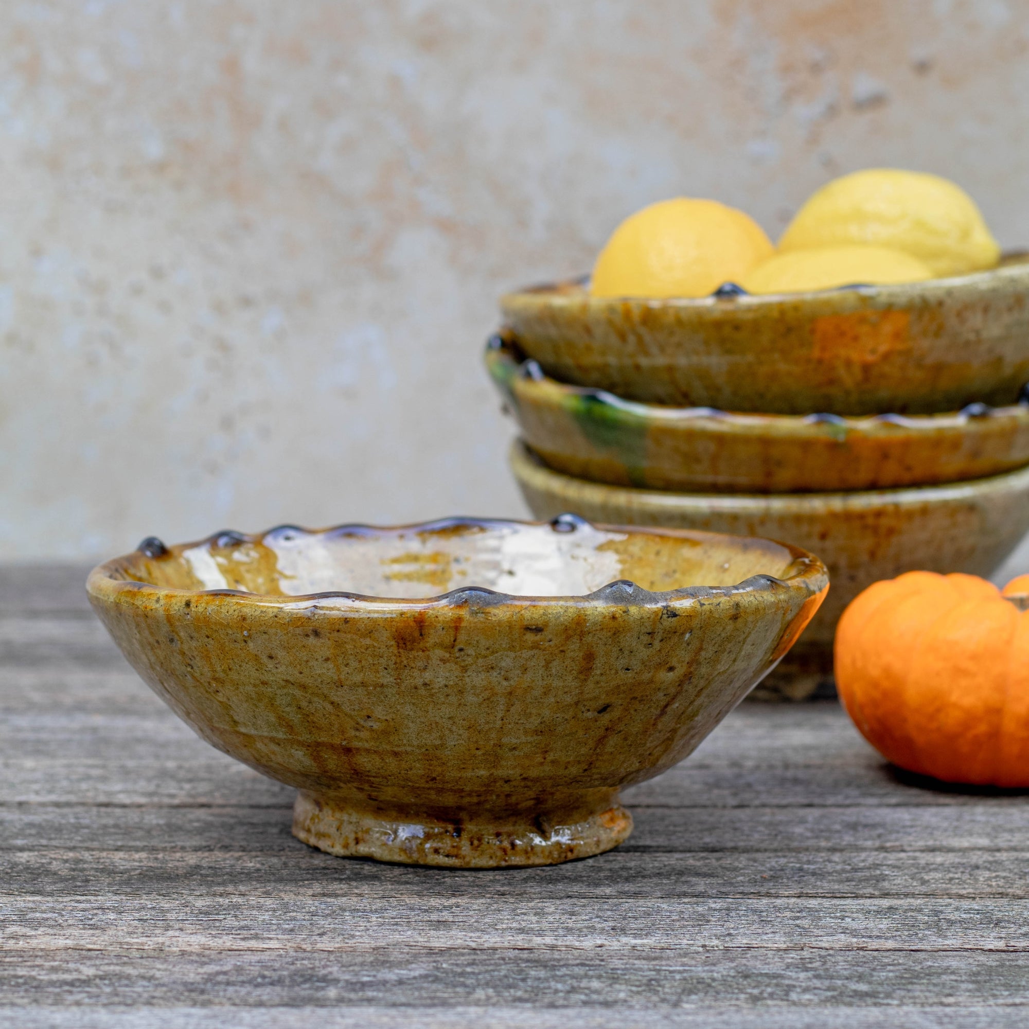 Handmade Tamegroute Bowl - Ochre