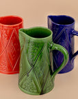 Handmade Moroccan Carved Pitcher - 
