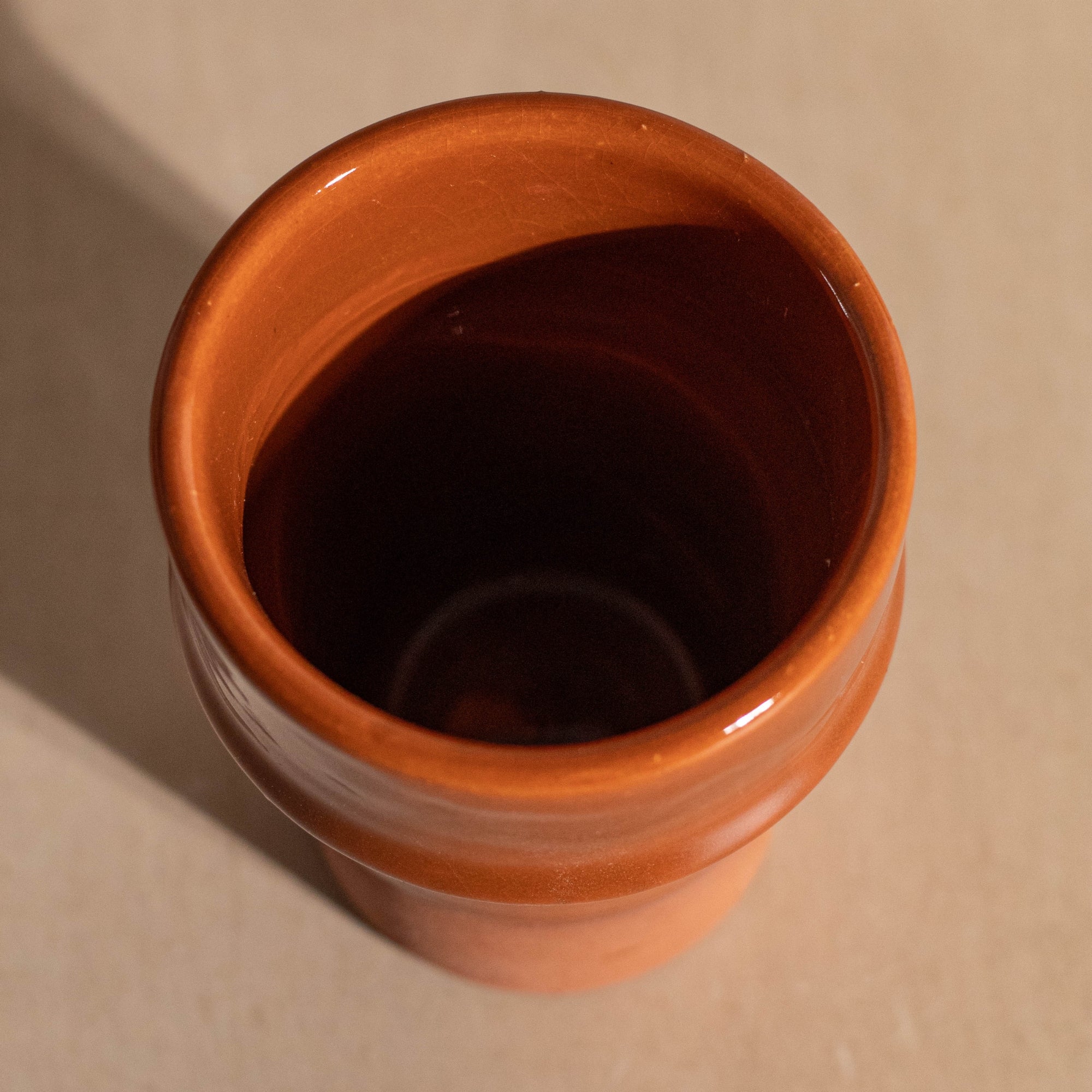 Handmade Beldi Ceramic Cup - Terracotta

