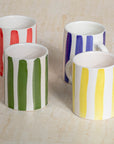 Handmade Striped Coffee Mug 