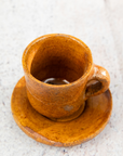 Handmade Moroccan Pottery Espresso Set: Artisan Crafted, Rustic Coffee Cups