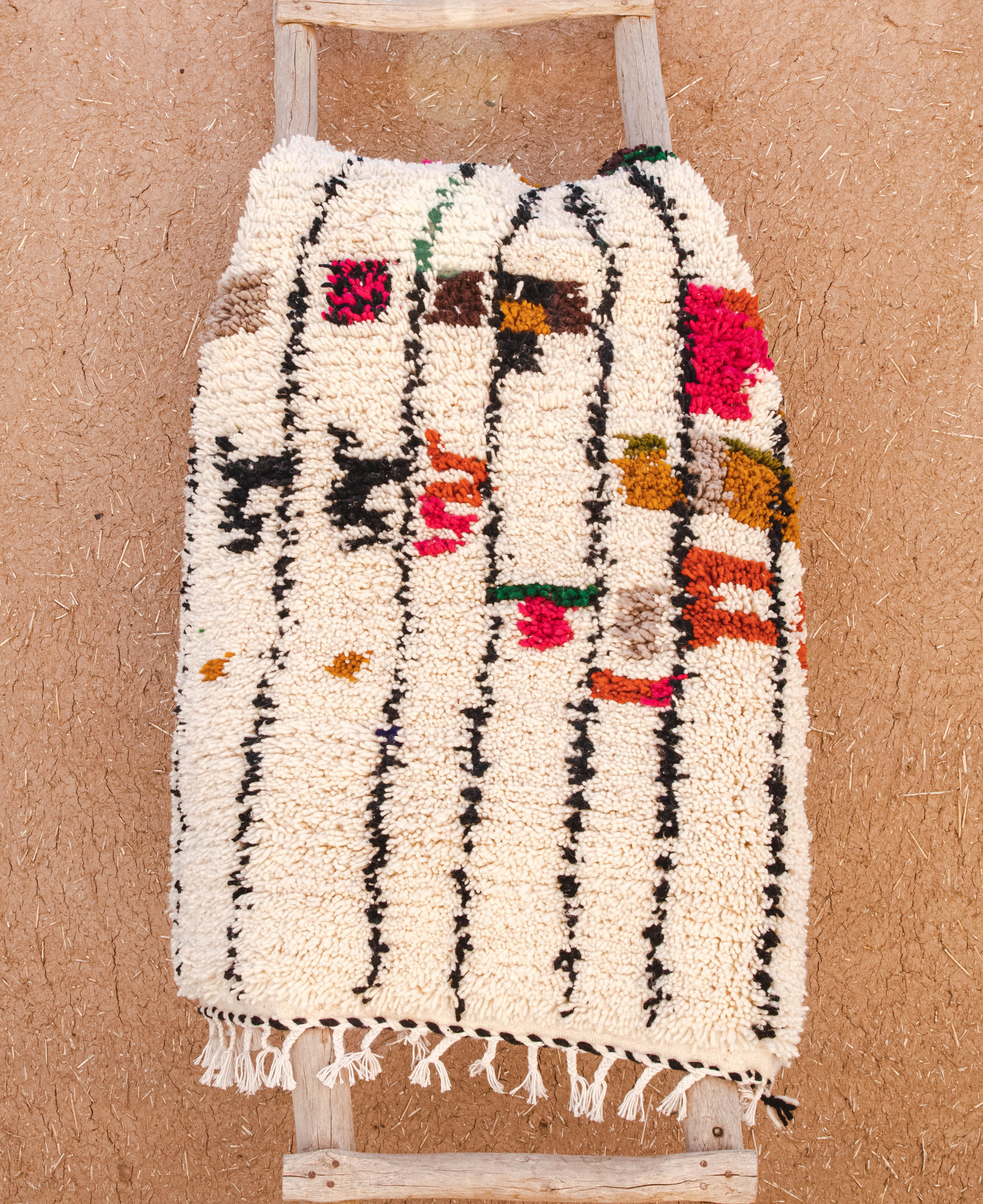 Moroccan Berber Beni Ourain Rug 