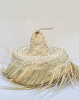 Moroccan Pendant Light with Natural Fiber Fringes