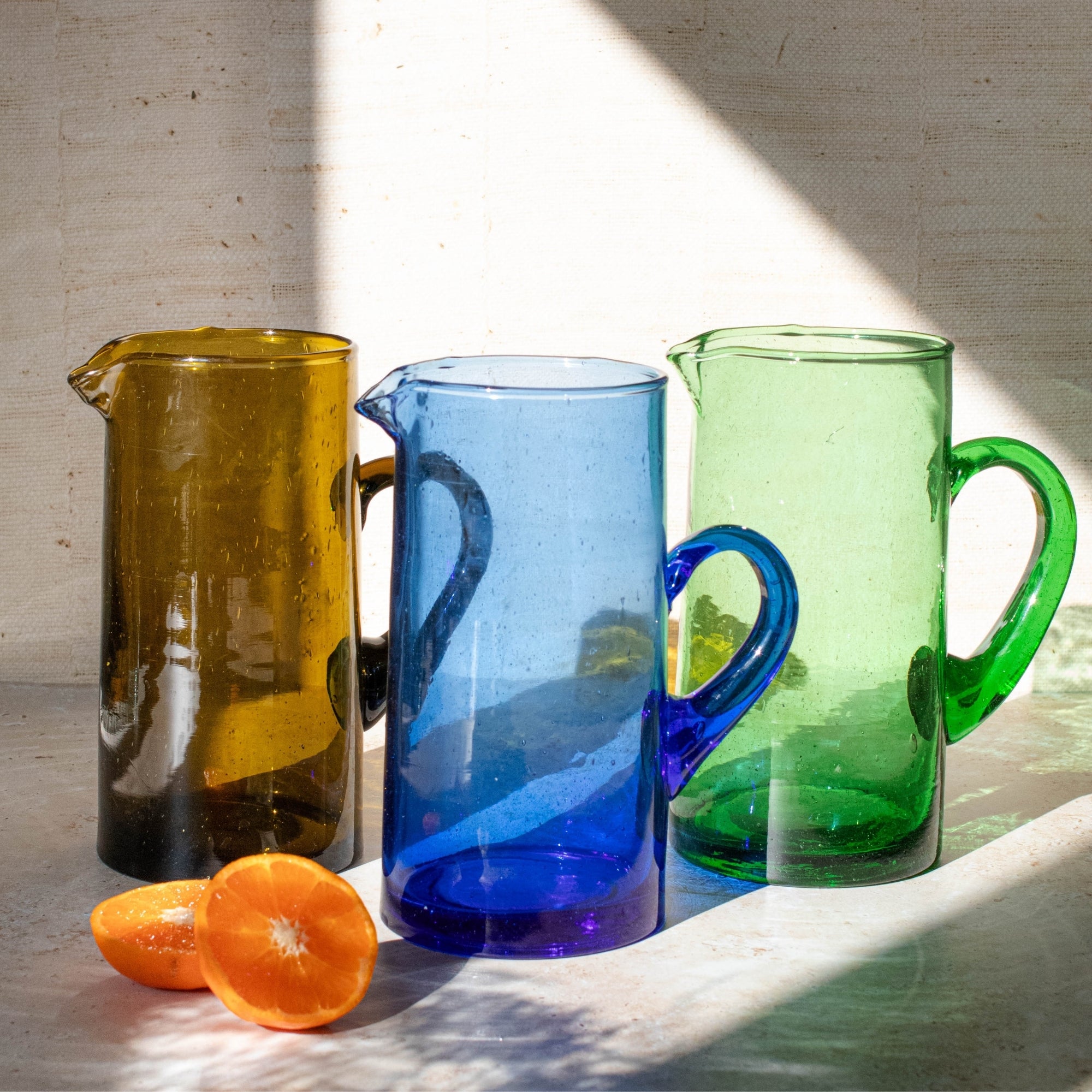 Handmade Beldi Glass Jug 