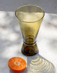 Amber Handblown Beldi Glass | Moroccan Mouth-Blown
