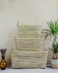 Handmade Wicker Storage Trunk Complete Trio - 40cm, 60cm and 80cm Wicker Baskets