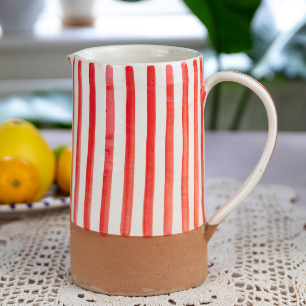 Large Moroccan Handmade Ceramic Jug