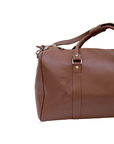 Moroccan Leather Weekend Bag with Shoe Pocket