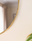 Moroccan Handcrafted Brass Mirror: Round