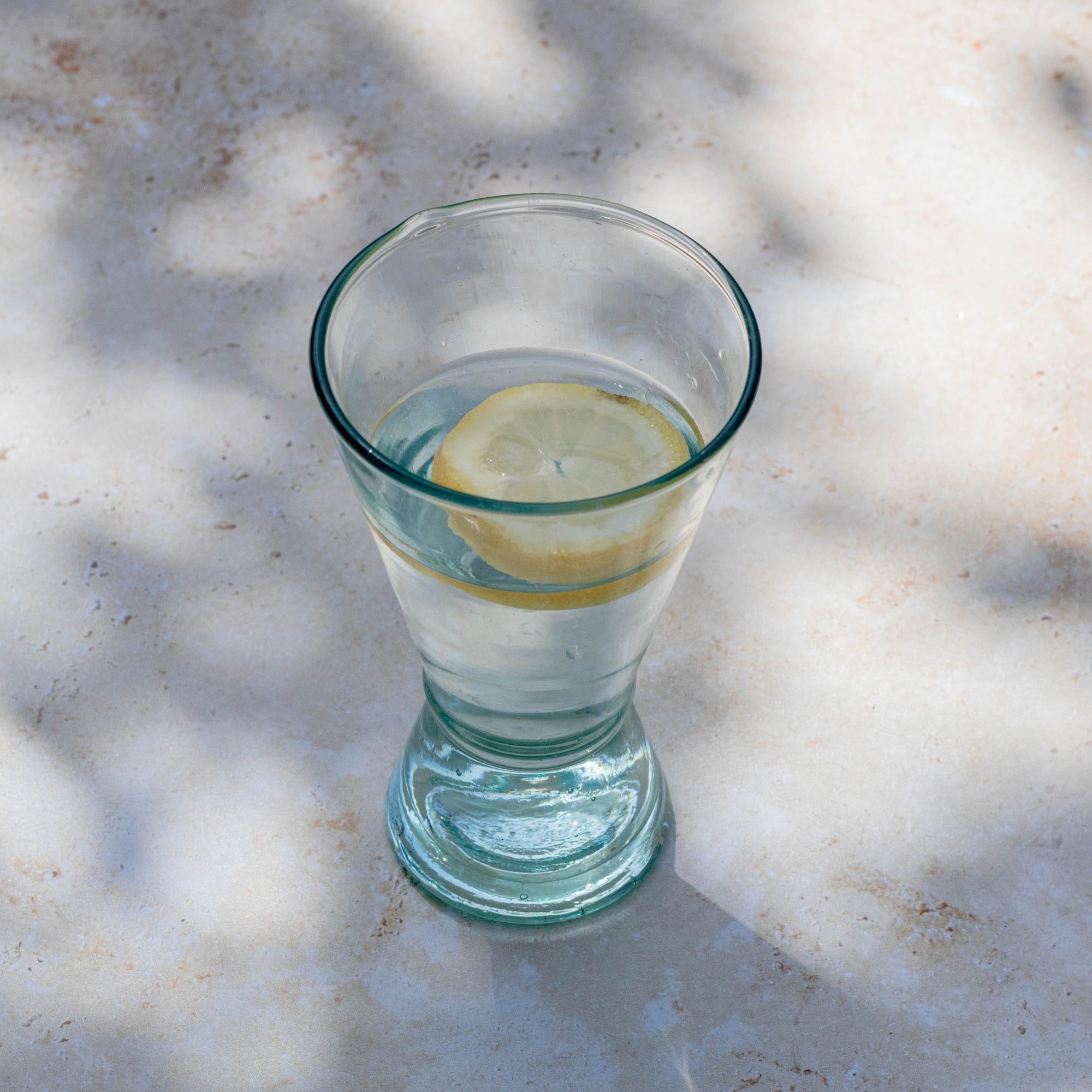 Handblown Moroccan Beldi Glass - Amber