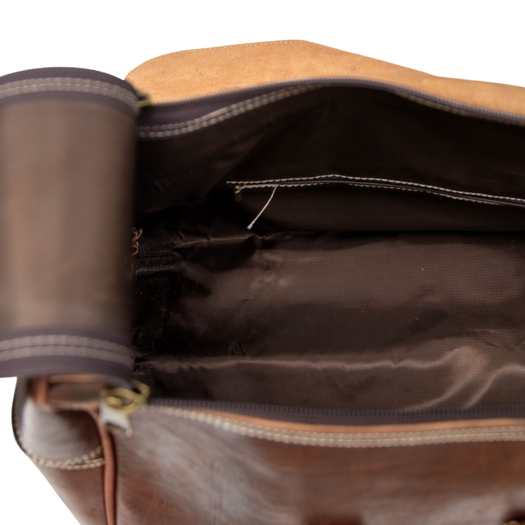 Handmade Leather Duffle Bag