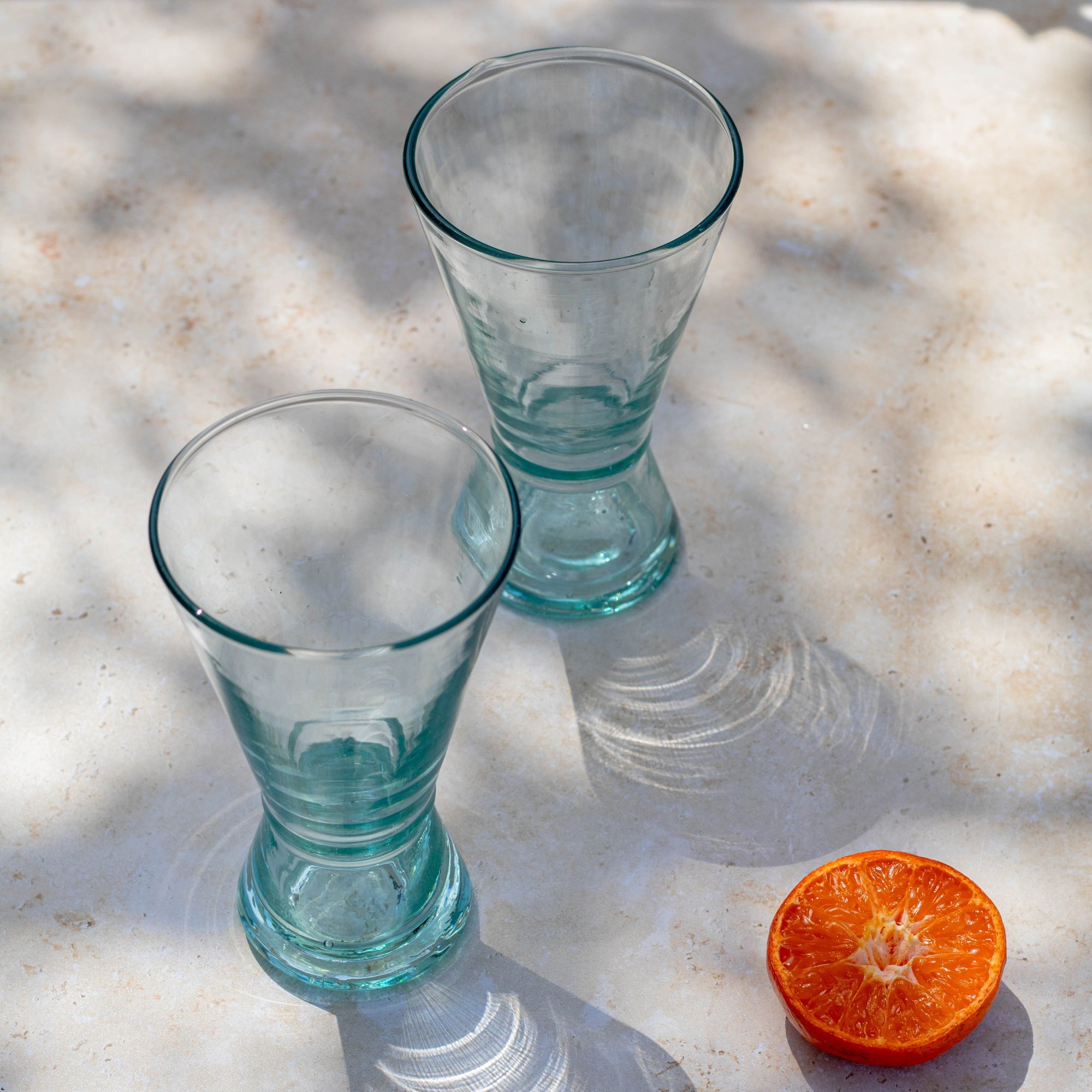 Handblown Moroccan Beldi Glass - Clear