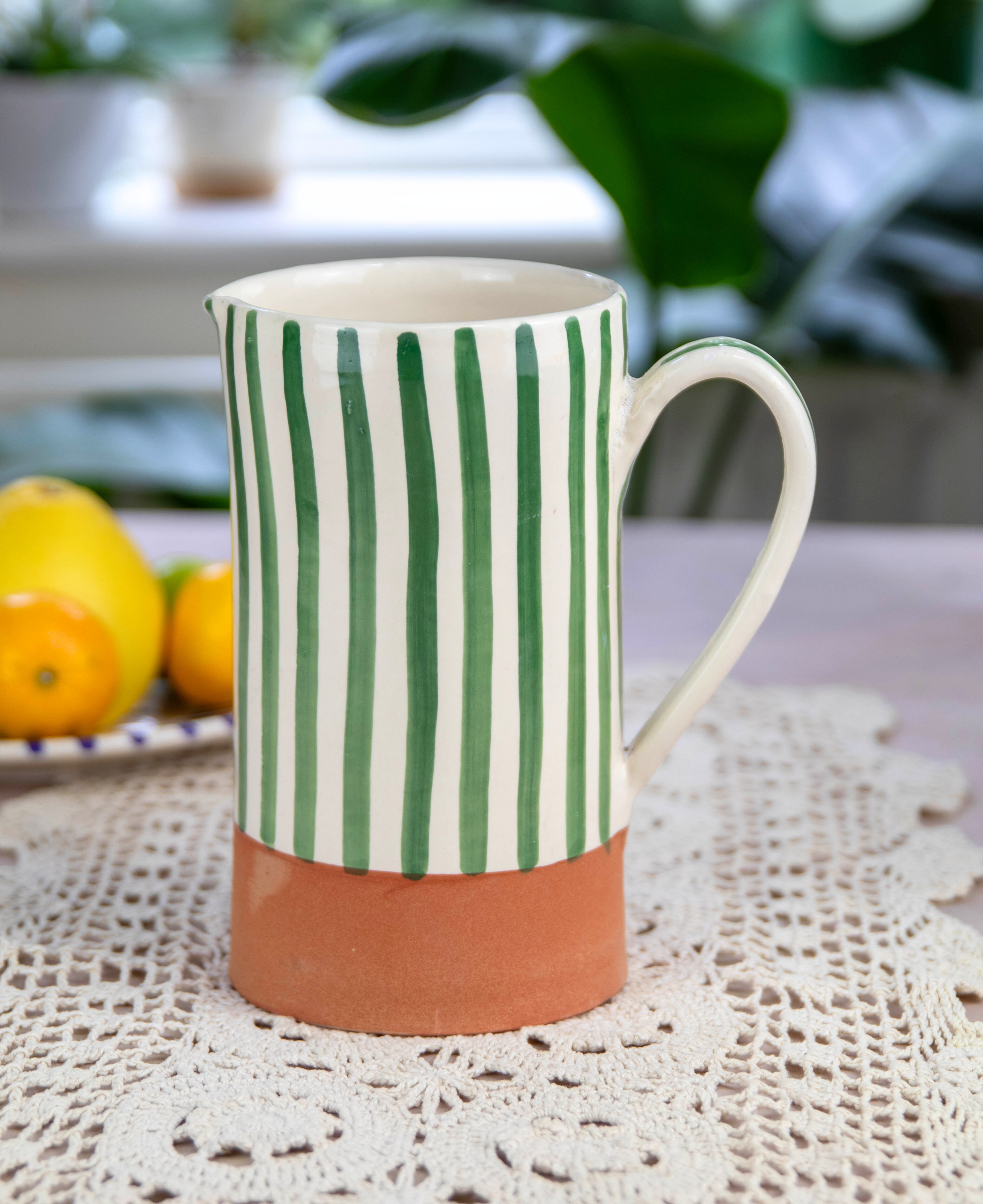 Large Moroccan Handmade Ceramic Jug
