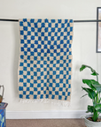 Moroccan Handmade Checkerboard Rug - Checkered Rugs  105cm x 80cm (Beth)